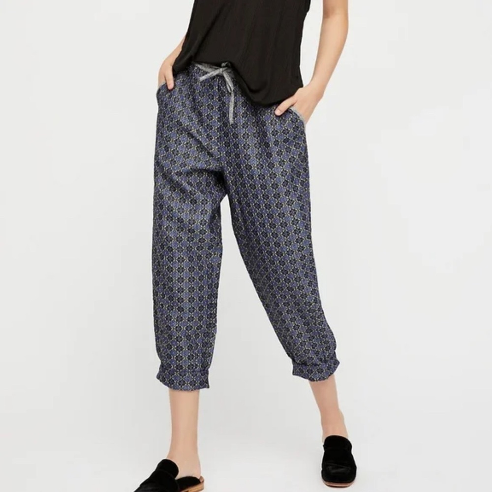 Free People oversized slouchy jacquard pants